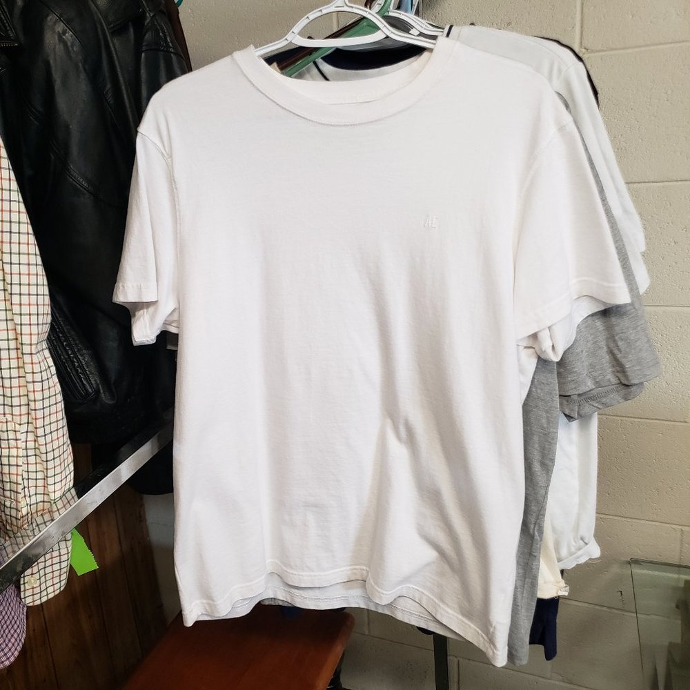 American Eagle ~ Short Sleeve Shirt~ Men’s M ~ Brilliant White